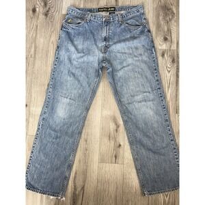 Vintage Nautica Men's Jeans Y2K Relaxed Straight Leg Baggy Jeans 36X32 Grunge‎